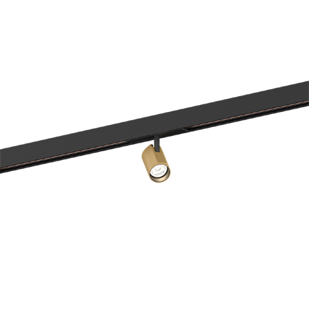 Wever & Ducré+CENO on STREX 1.0 LED 6.9W 480lm 2700K CRI>90 31°, siinivalgusti, matt must/šampanja